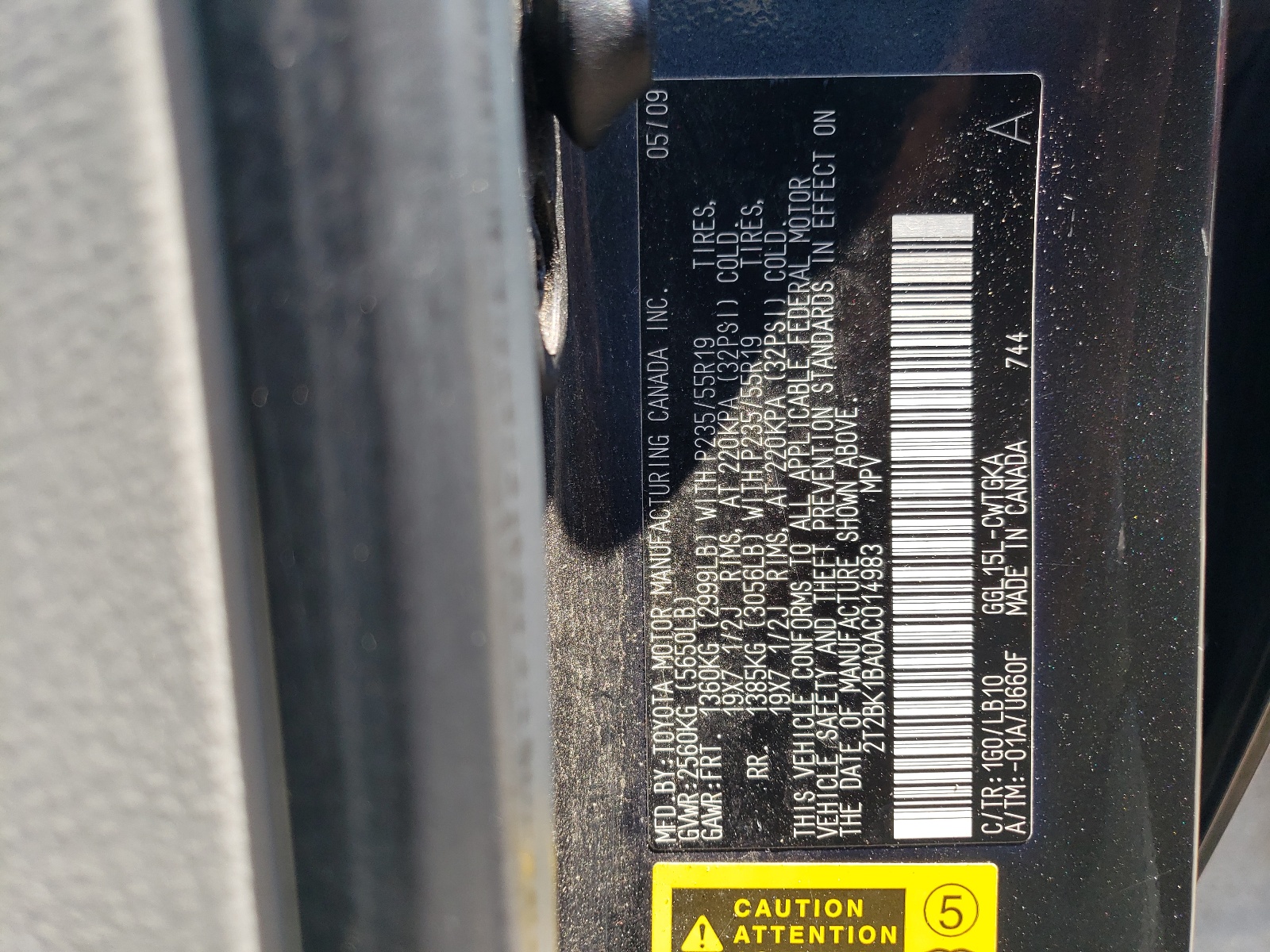 2T2BK1BA0AC014983 2010 Lexus Rx 350