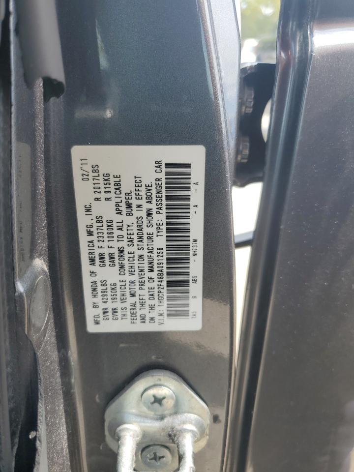 1HGCP2F48BA091256 2011 Honda Accord Lxp