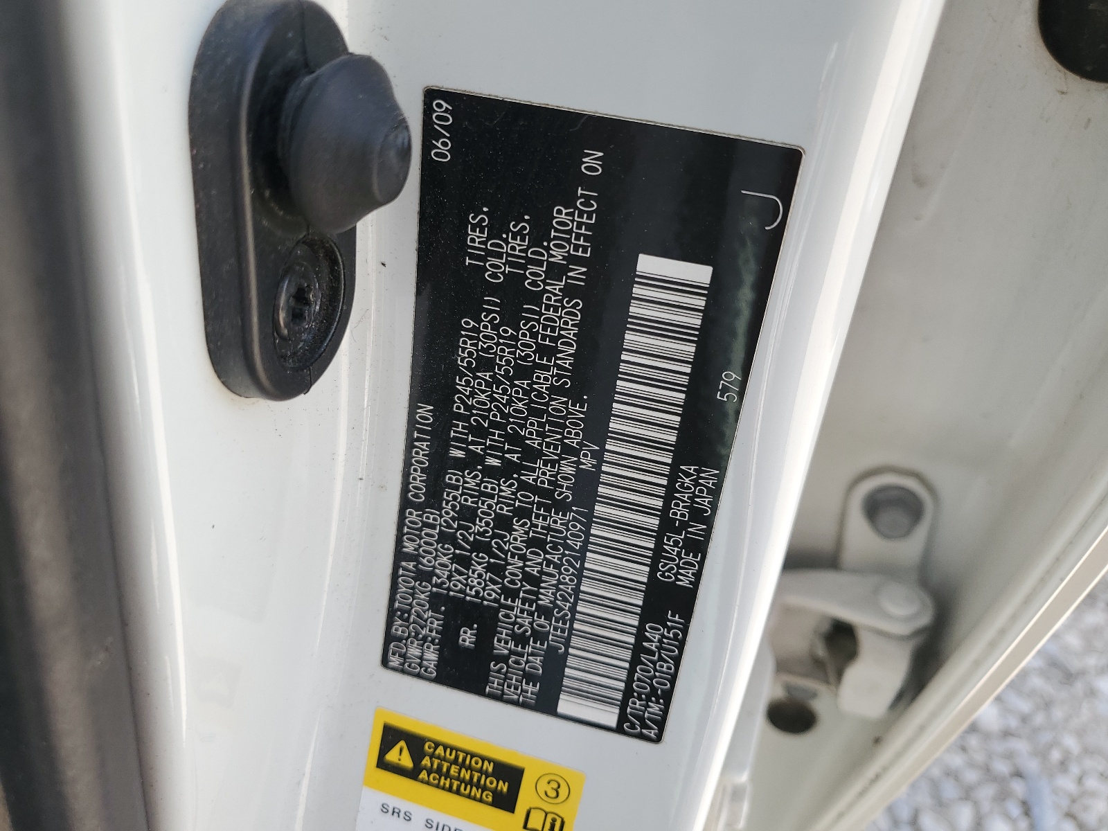 JTEES42A892140971 2009 Toyota Highlander Limited