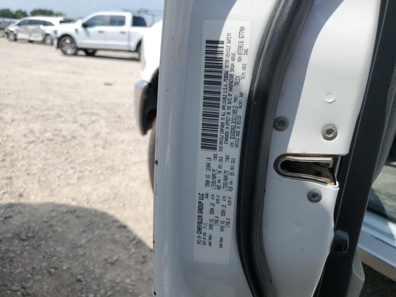 2012 Dodge Ram 3500 St VIN: 3C63DRGL3CG110912 Lot: 68070804