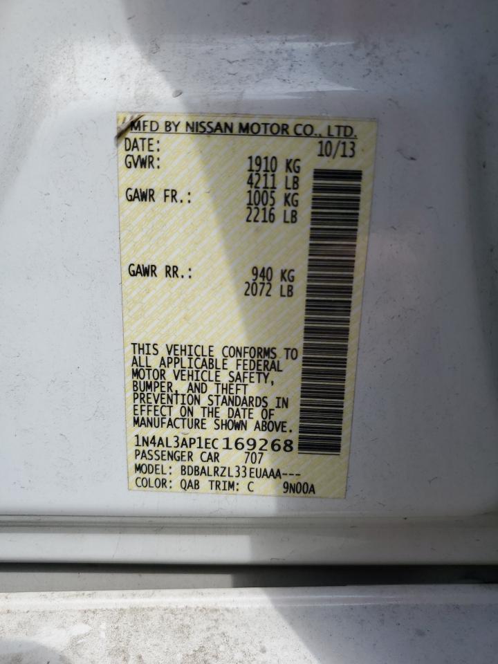 1N4AL3AP1EC169268 2014 Nissan Altima 2.5