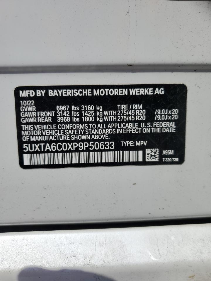 2023 BMW X5 xDrive45E VIN: 5UXTA6C0XP9P50633 Lot: 68104704