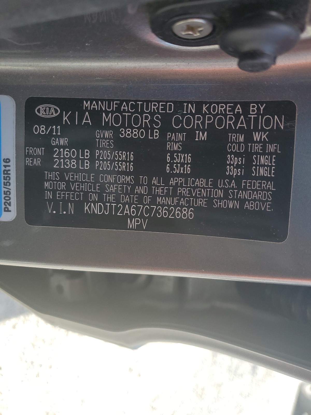 KNDJT2A67C7362686 2012 Kia Soul +