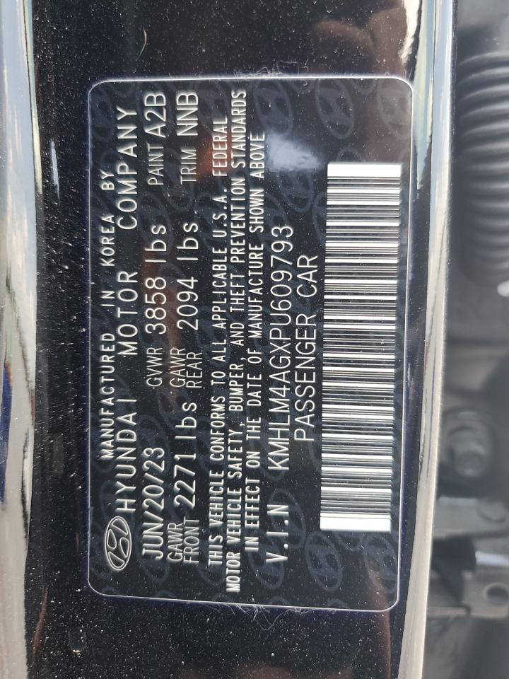 2023 Hyundai Elantra Sel VIN: KMHLM4AGXPU609793 Lot: 66040424