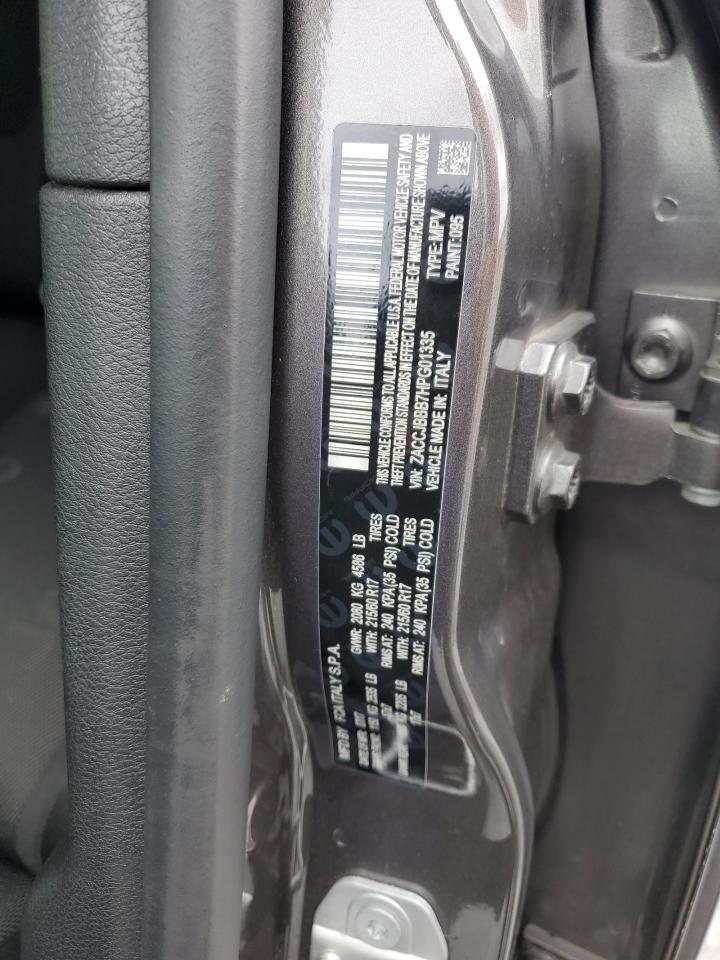 2017 Jeep Renegade Latitude VIN: ZACCJBBB7HPG01335 Lot: 66246654