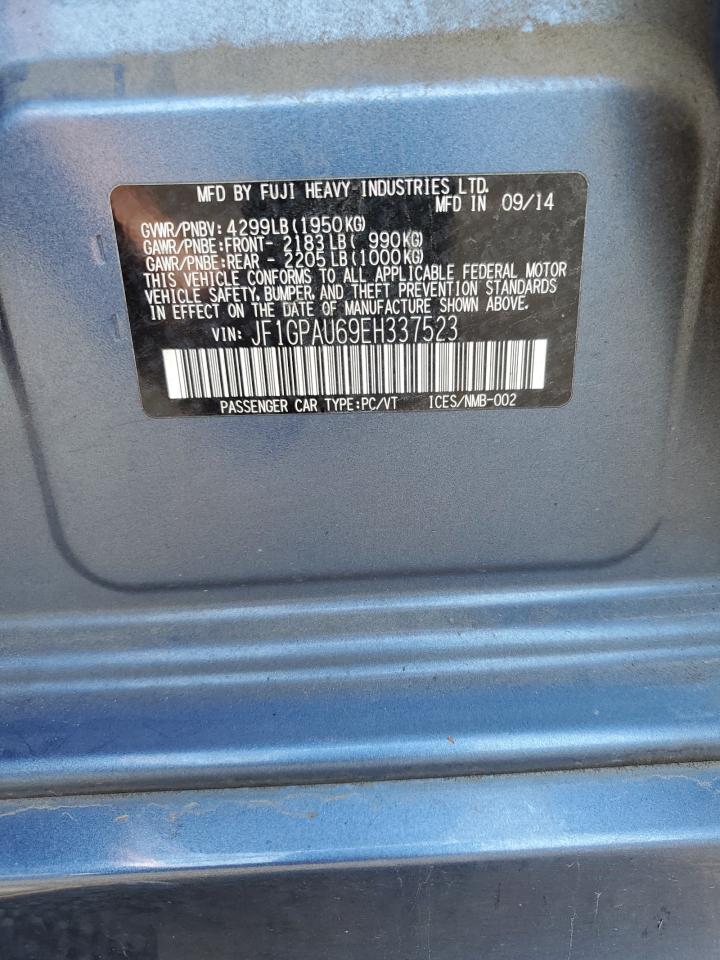 2014 Subaru Impreza Sport Limited VIN: JF1GPAU69EH337523 Lot: 66681464
