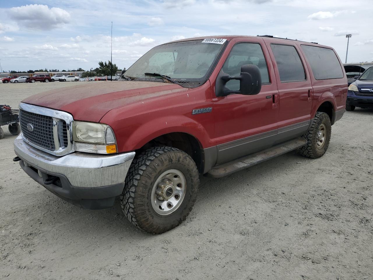 2002 Ford Excursion Xlt VIN: 1FMNU41L52EC54332 Lot: 68661334