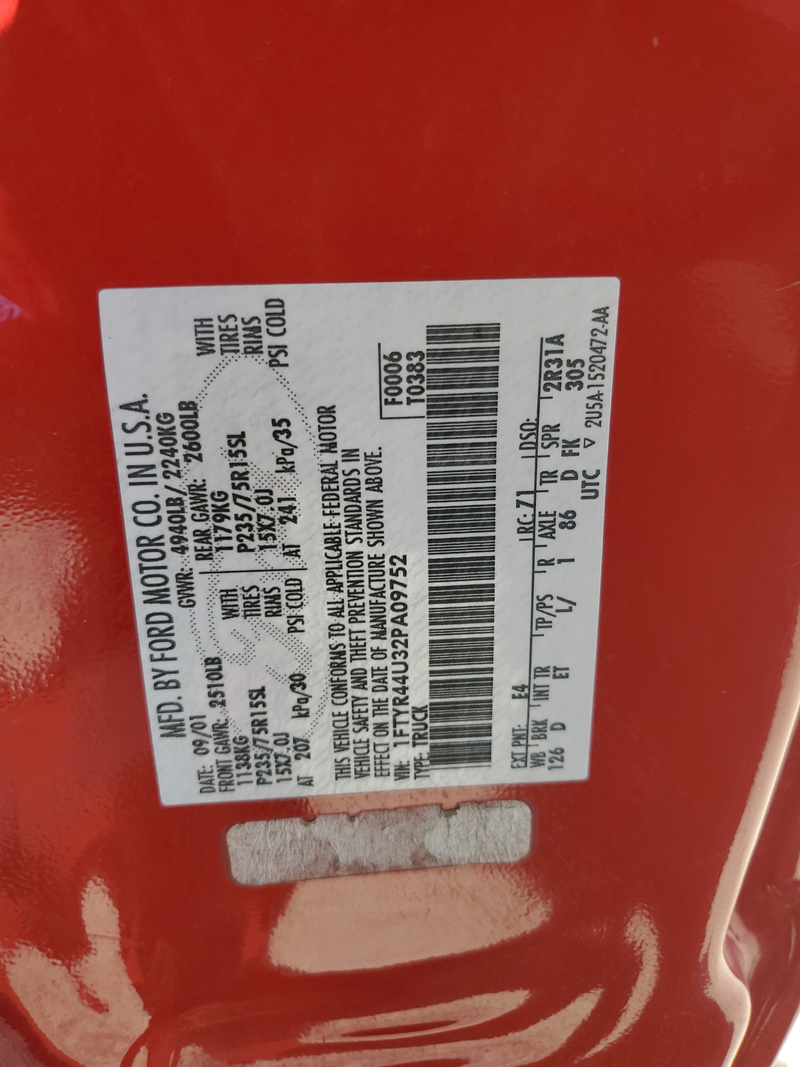 1FTYR44U32PA09752 2002 Ford Ranger Super Cab