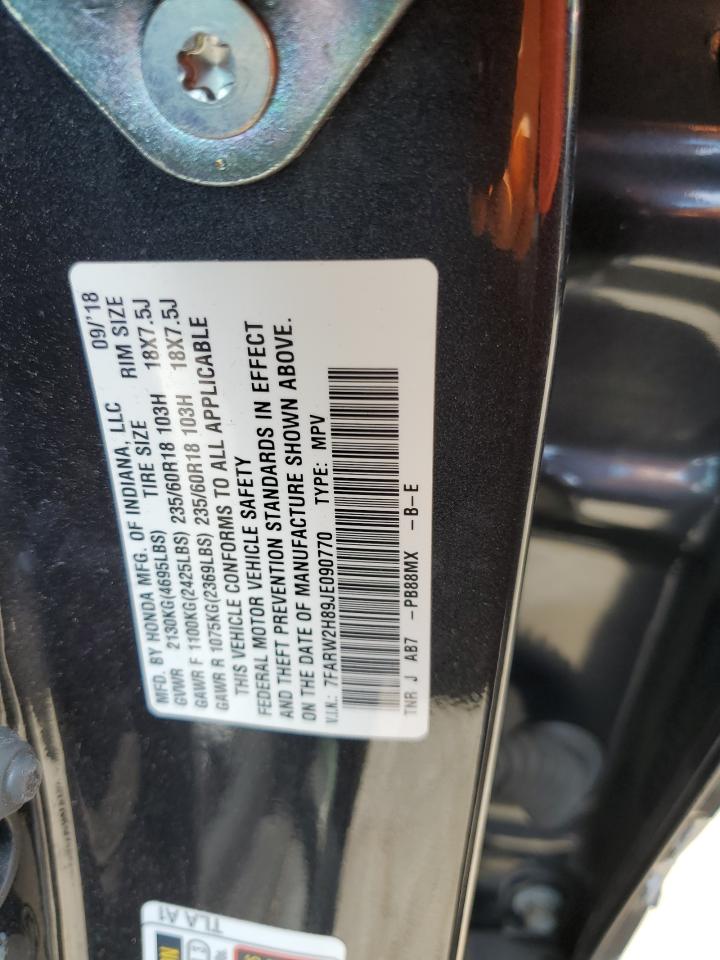 2018 Honda Cr-V Exl VIN: 7FARW2H89JE090770 Lot: 67081444