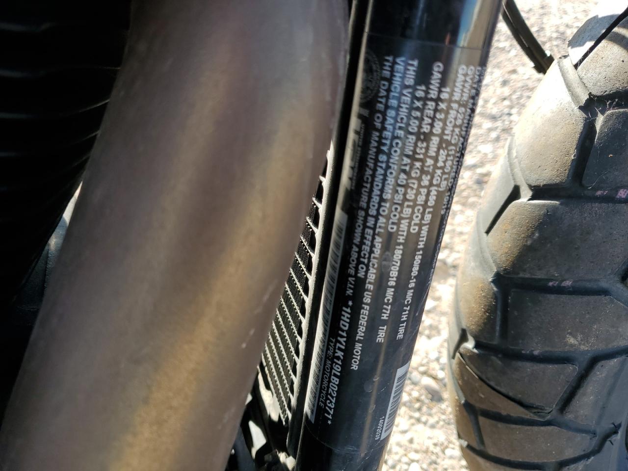 2020 Harley-Davidson Fxfbs VIN: 1HD1YLK19LB027371 Lot: 69521234