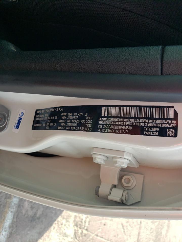 2018 Jeep Renegade Latitude VIN: ZACCJABB8JPH34539 Lot: 66340264