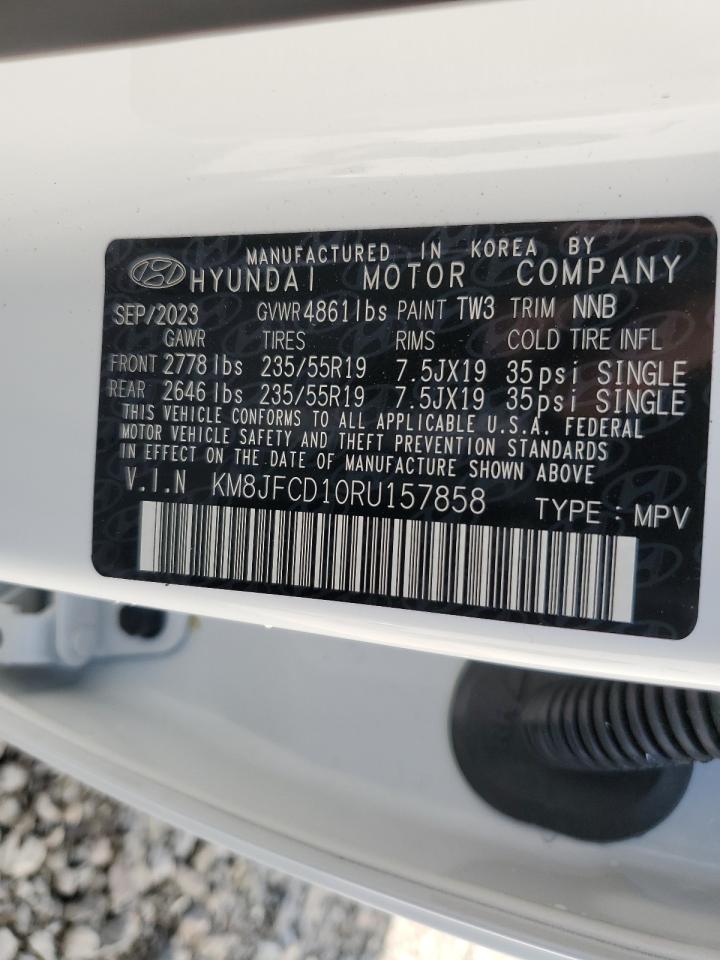 VIN KM8JFCD10RU157858 2024 HYUNDAI TUCSON no.13