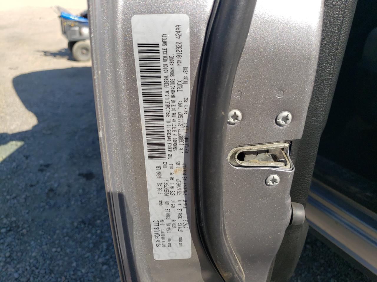 2020 Ram 1500 Classic Slt VIN: 1C6RR7TT1LS111507 Lot: 66633294