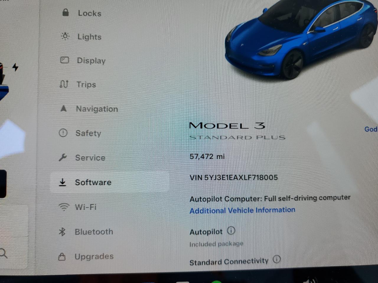 2020 Tesla Model 3 VIN: 5YJ3E1EAXLF718005 Lot: 65782344