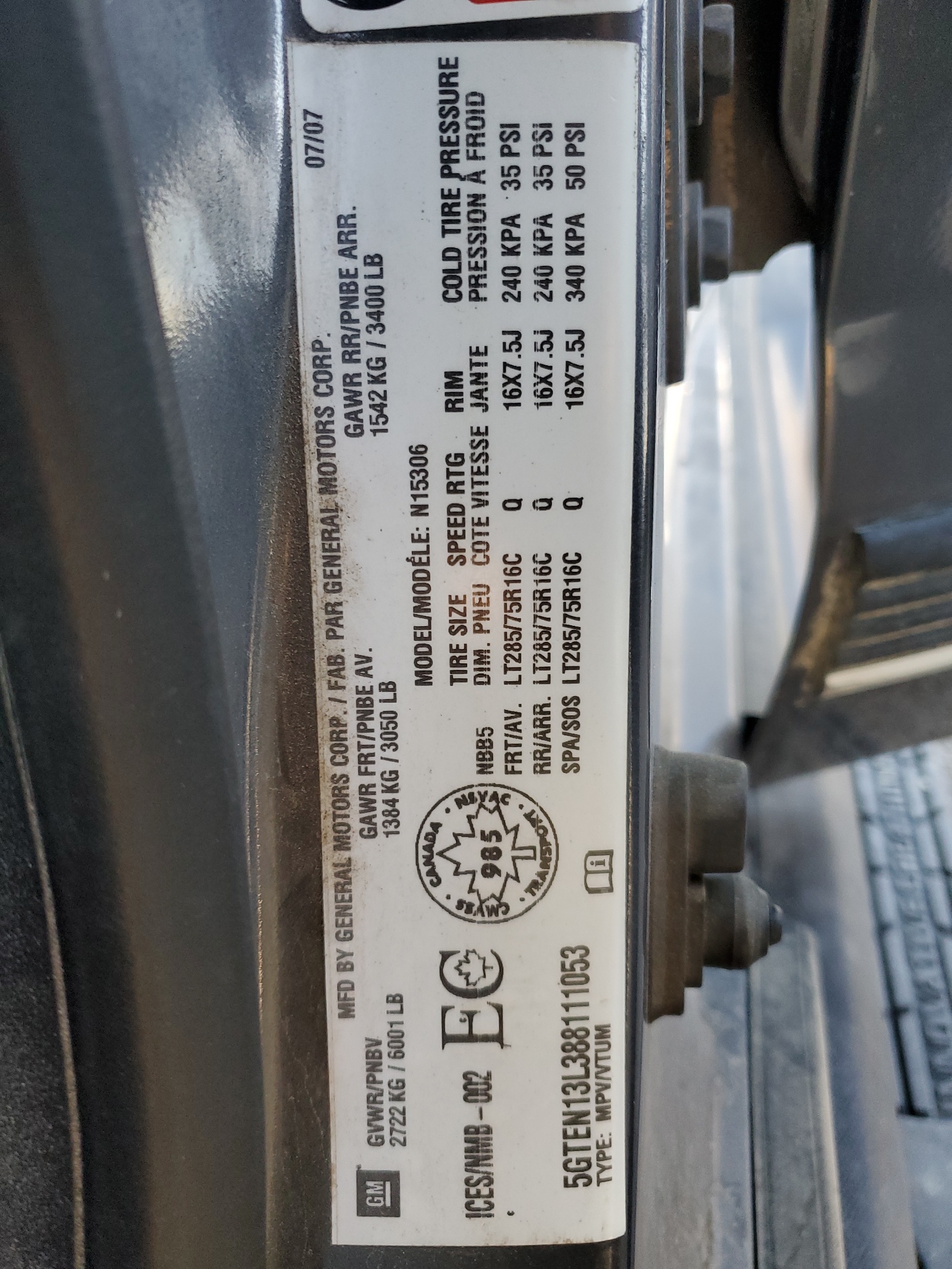 5GTEN13L388111053 2008 Hummer H3 Alpha