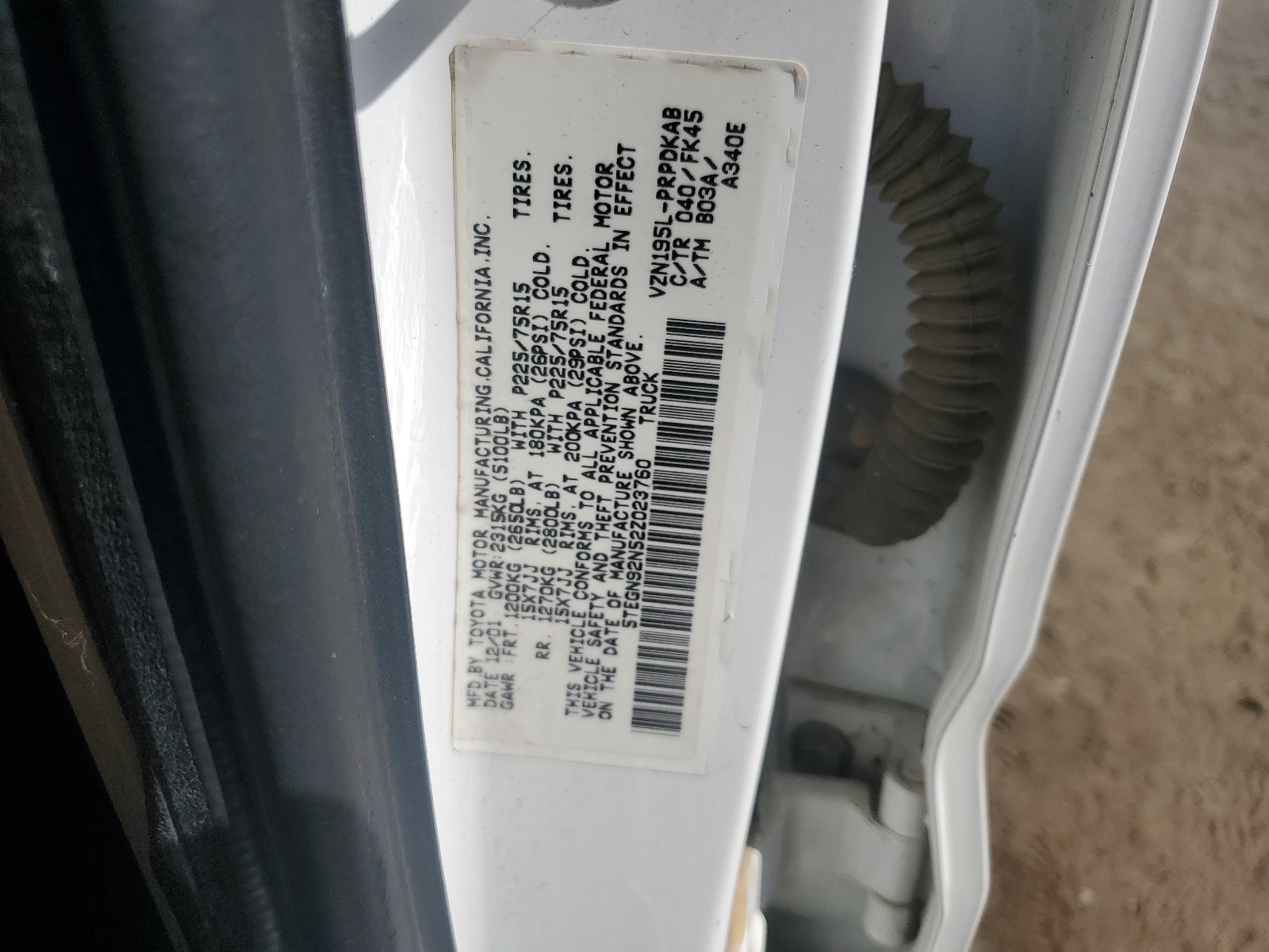 5TEGN92N52Z023760 2002 Toyota Tacoma Double Cab Prerunner