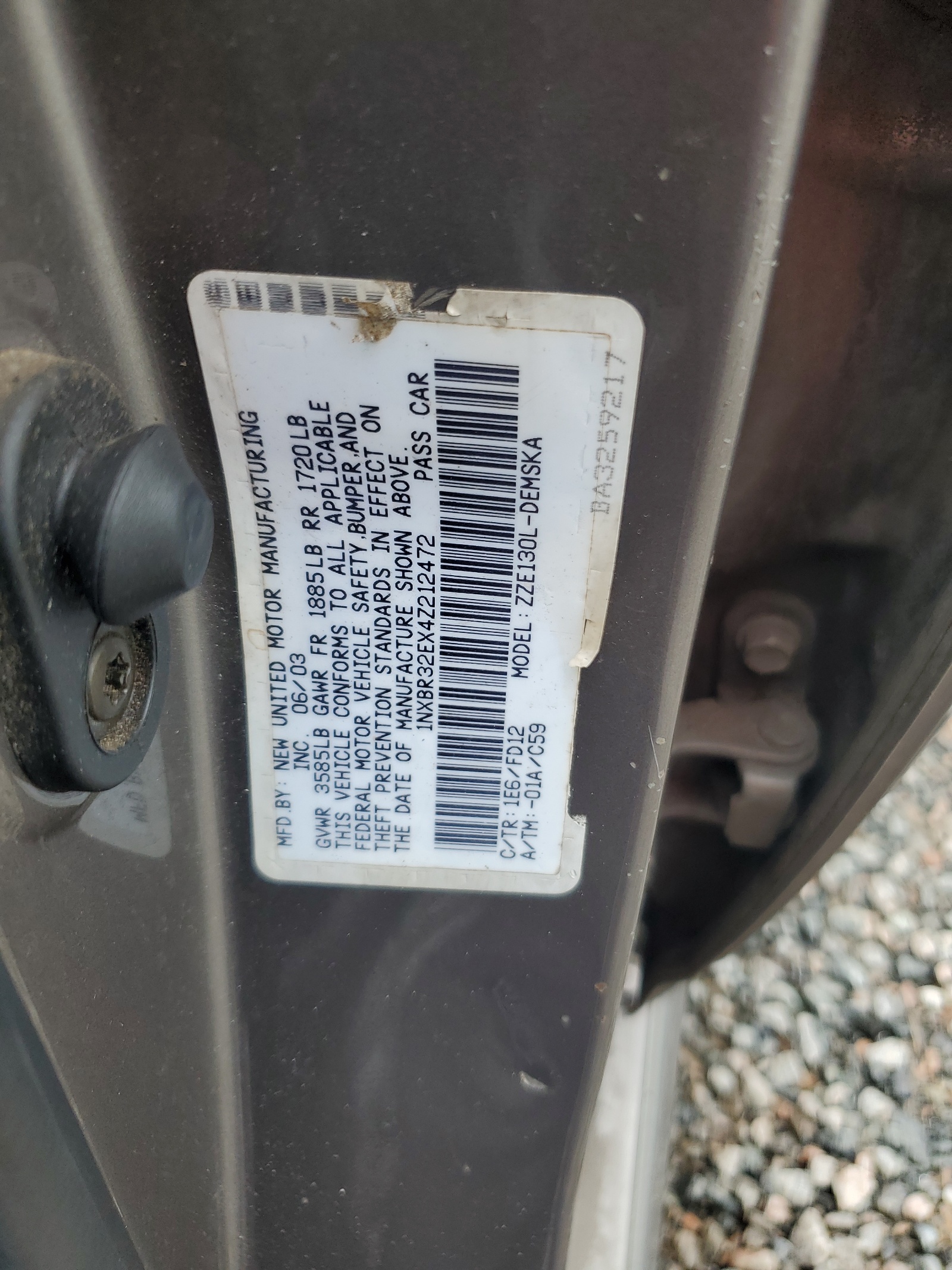 1NXBR32EX4Z212472 2004 Toyota Corolla Ce