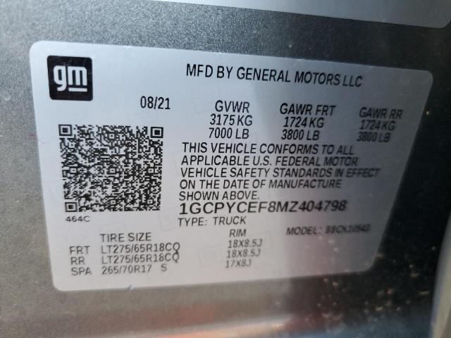 1GCPYCEF8MZ404798 Chevrolet All Models SILVERADO 13