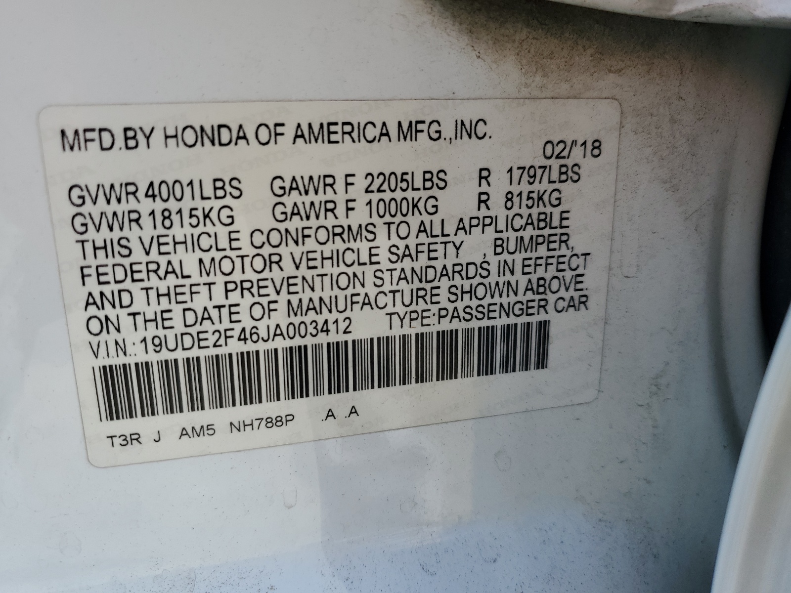 19UDE2F46JA003412 2018 Acura Ilx Special Edition