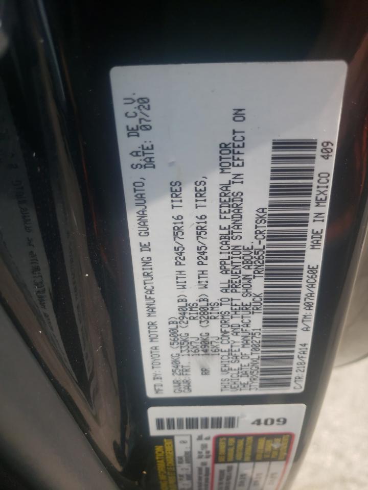 2020 Toyota Tacoma Access Cab VIN: 3TYRX5GNXLT002751 Lot: 67367434