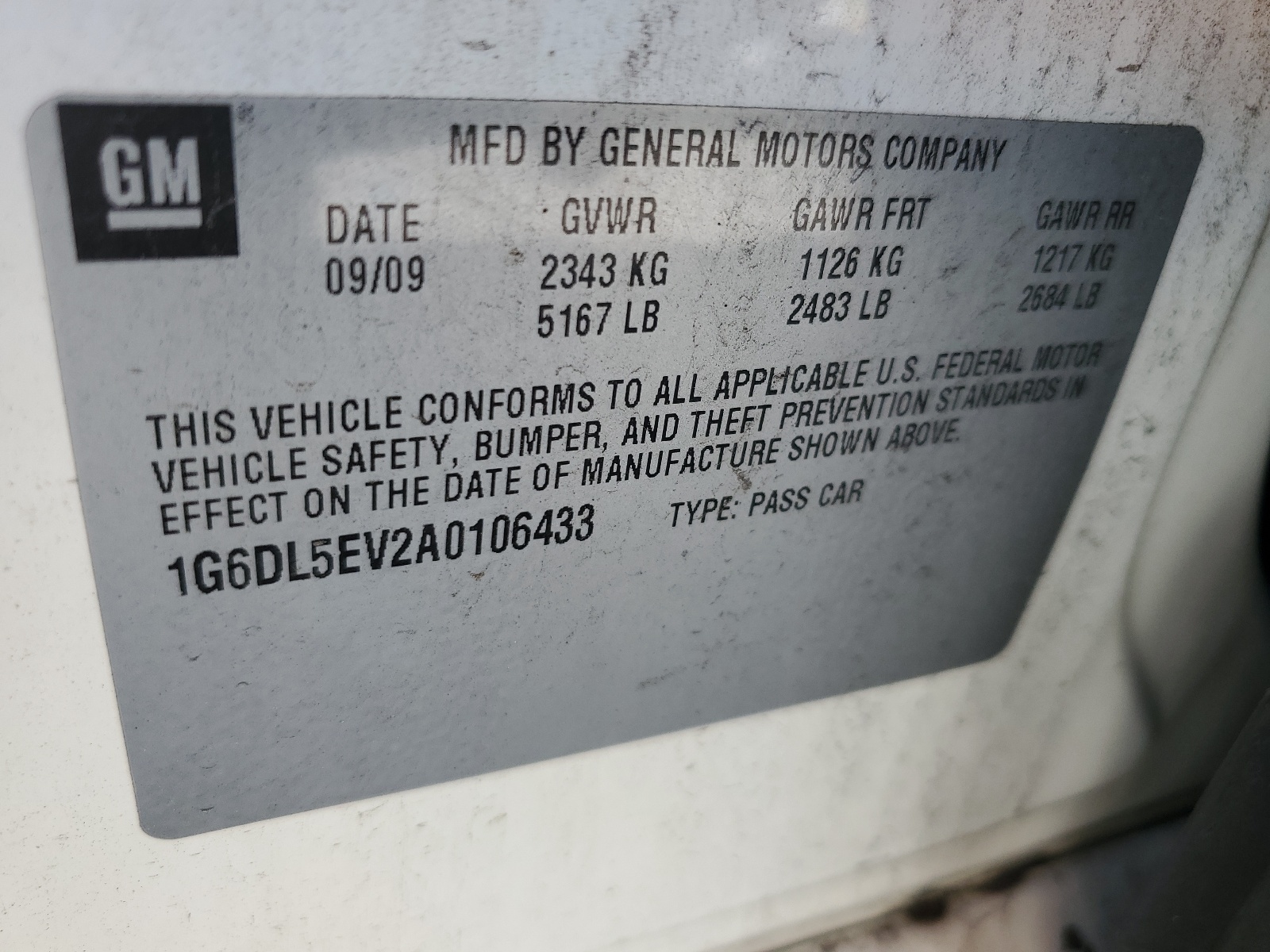 1G6DL5EV2A0106433 2010 Cadillac Cts Performance Collection