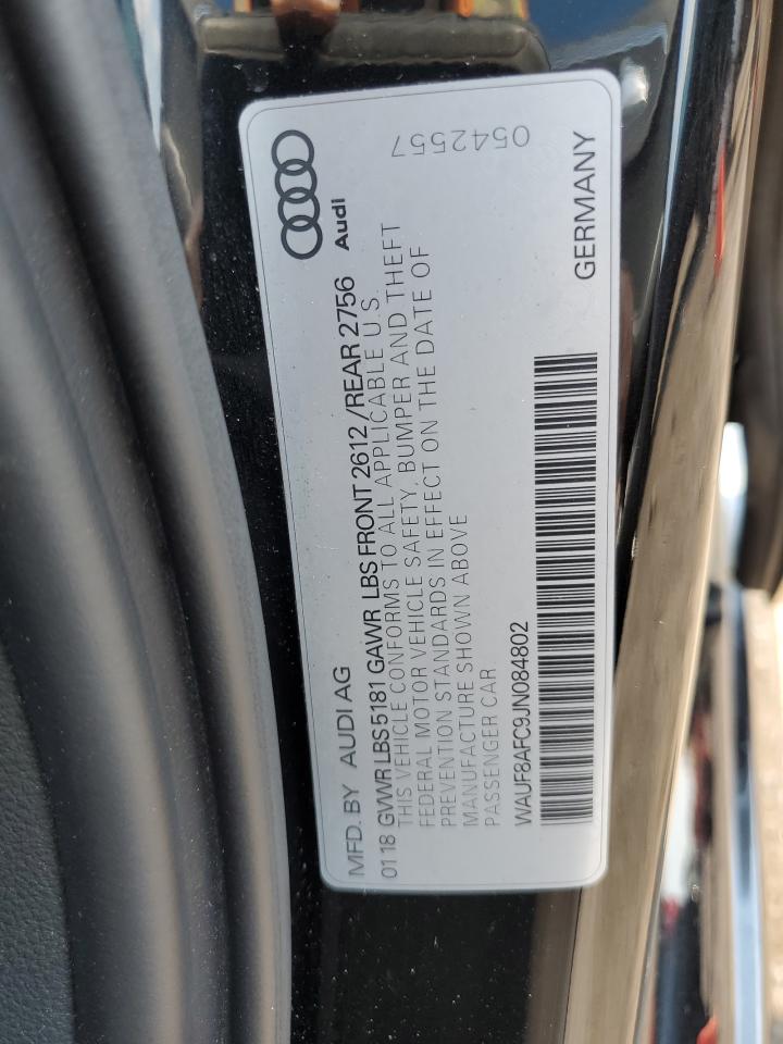 2018 Audi A6 Premium VIN: WAUF8AFC9JN084802 Lot: 65655444