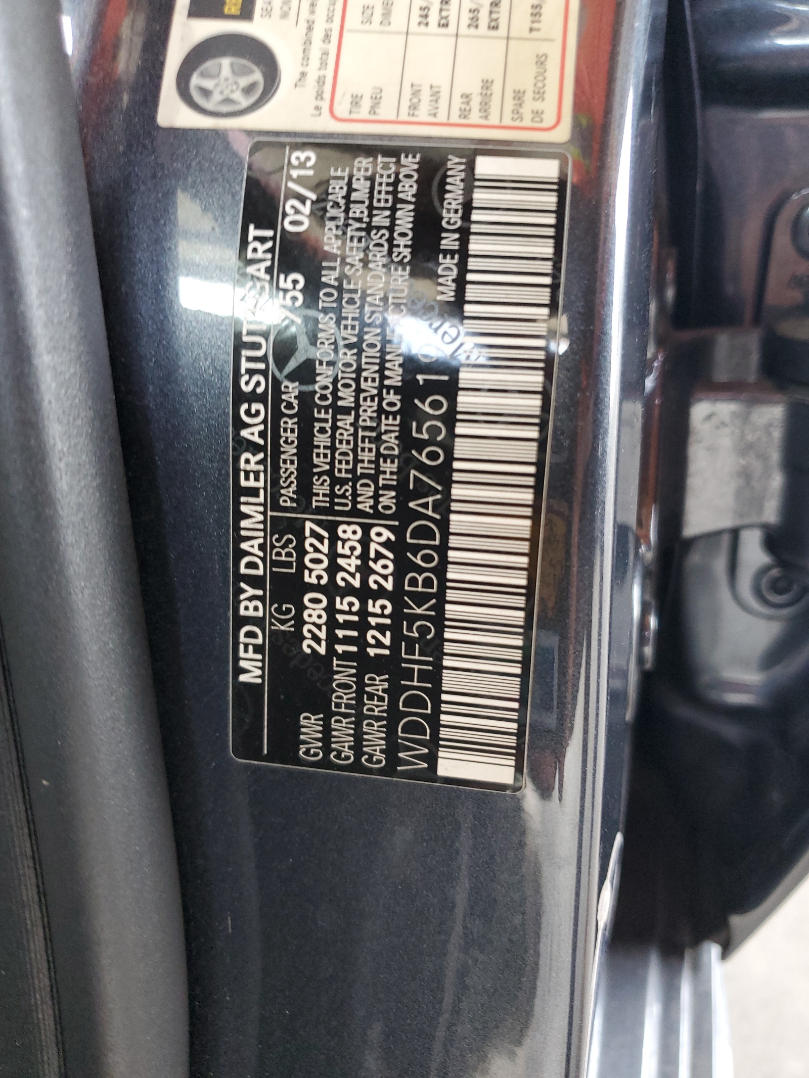 WDDHF5KB6DA765619 2013 Mercedes-Benz E 350