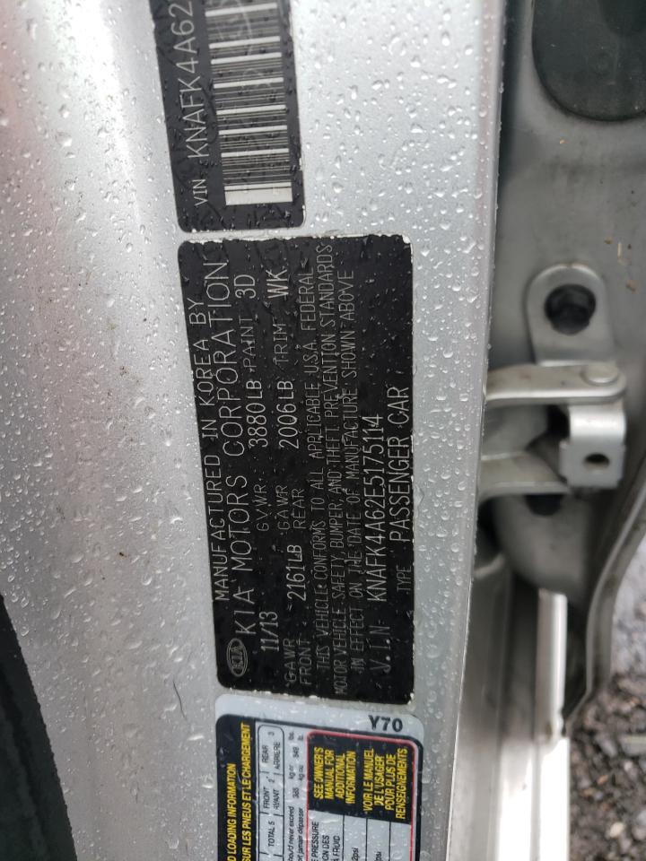 2014 Kia Forte Lx VIN: KNAFK4A62E5175114 Lot: 66566274