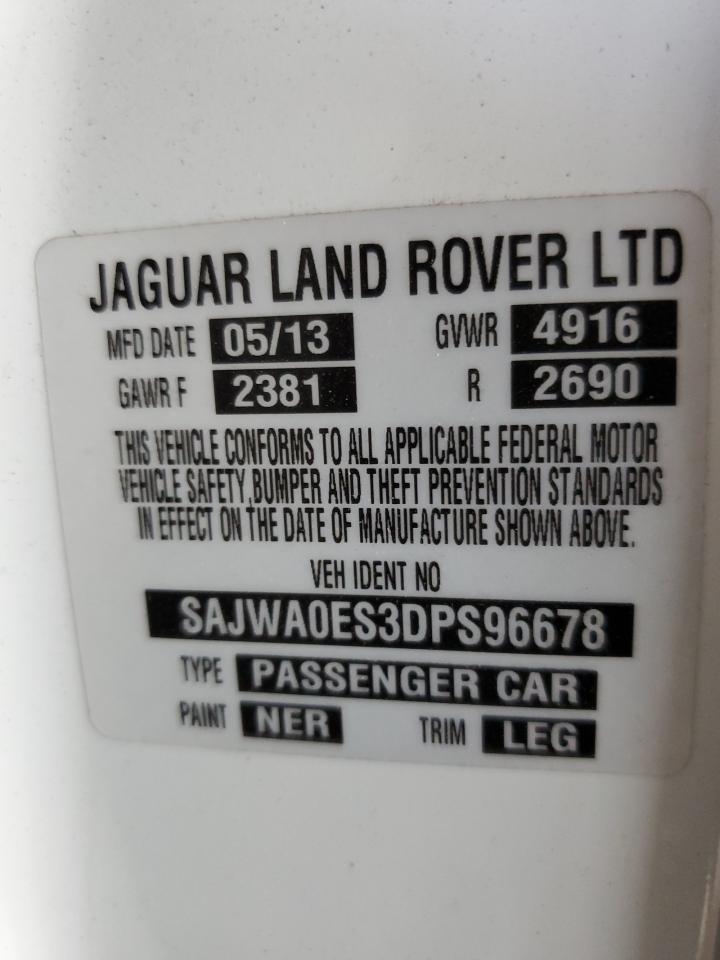 2013 Jaguar Xf VIN: SAJWA0ES3DPS96678 Lot: 66563704