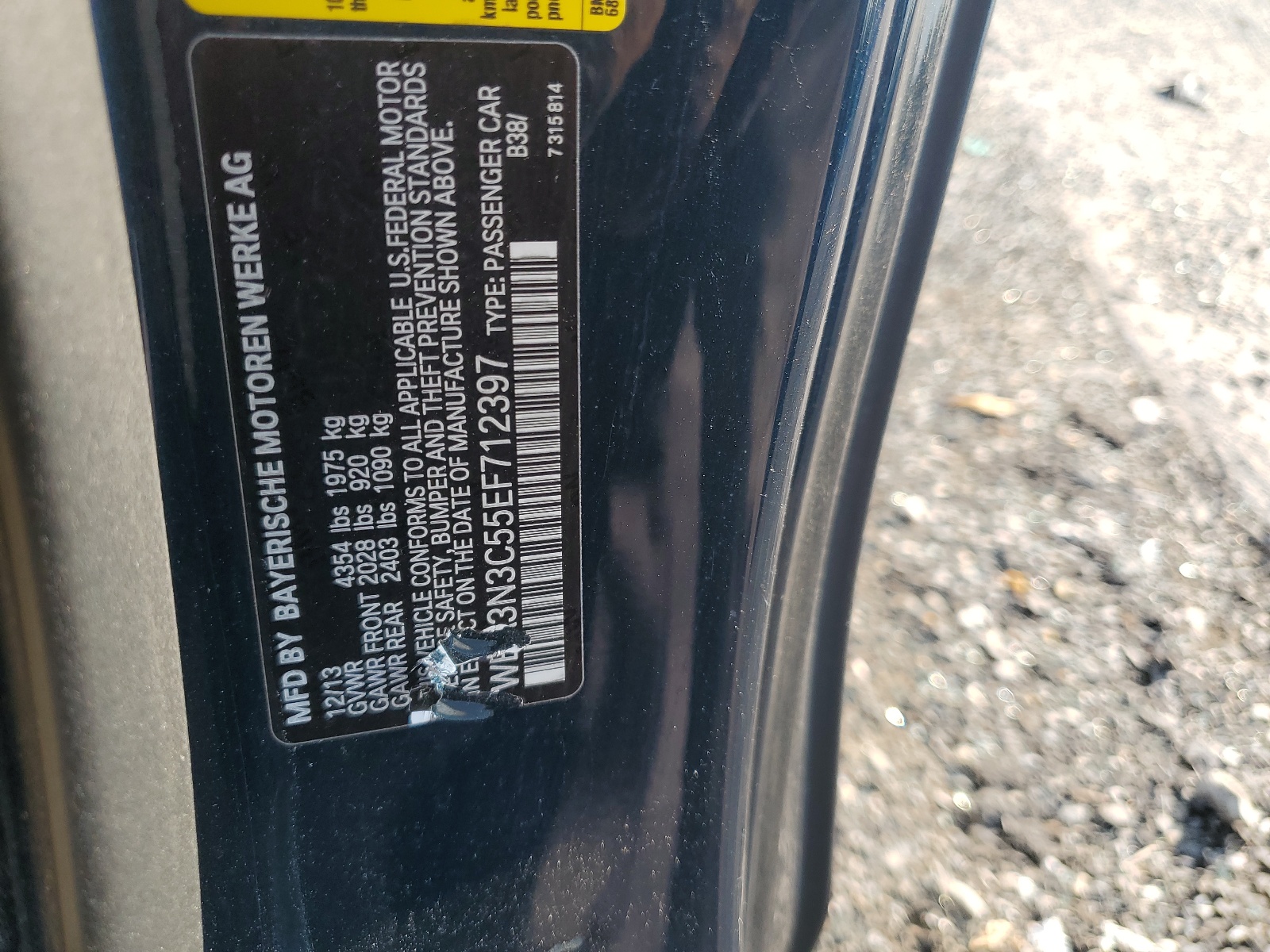 WBA3N3C55EF712397 2014 BMW 428 I