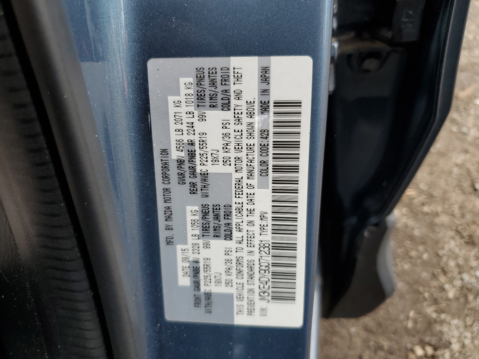 JM3KE4DY9G0712381 2016 Mazda Cx-5 Gt