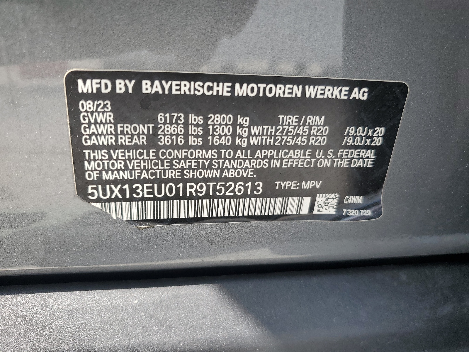 5UX13EU01R9T52613 2024 BMW X5 Sdrive 40I