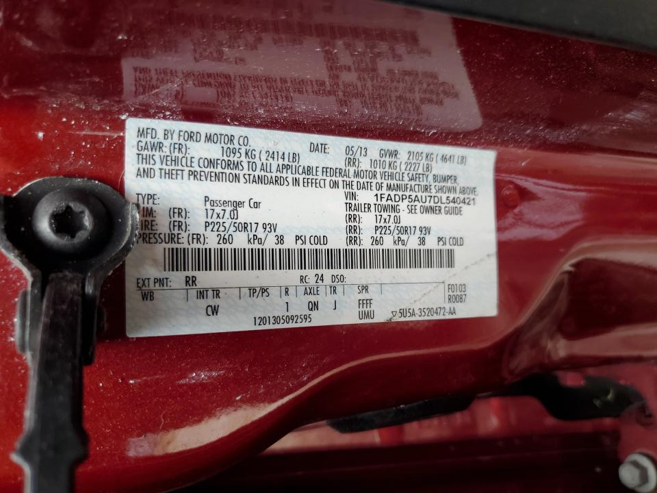 1FADP5AU7DL540421 2013 Ford C-Max Se