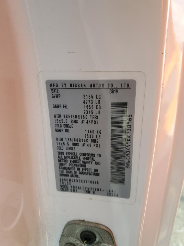 2019 Nissan Nv200 2.5S VIN: 3N6CM0KN9KK710985 Lot: 66138204