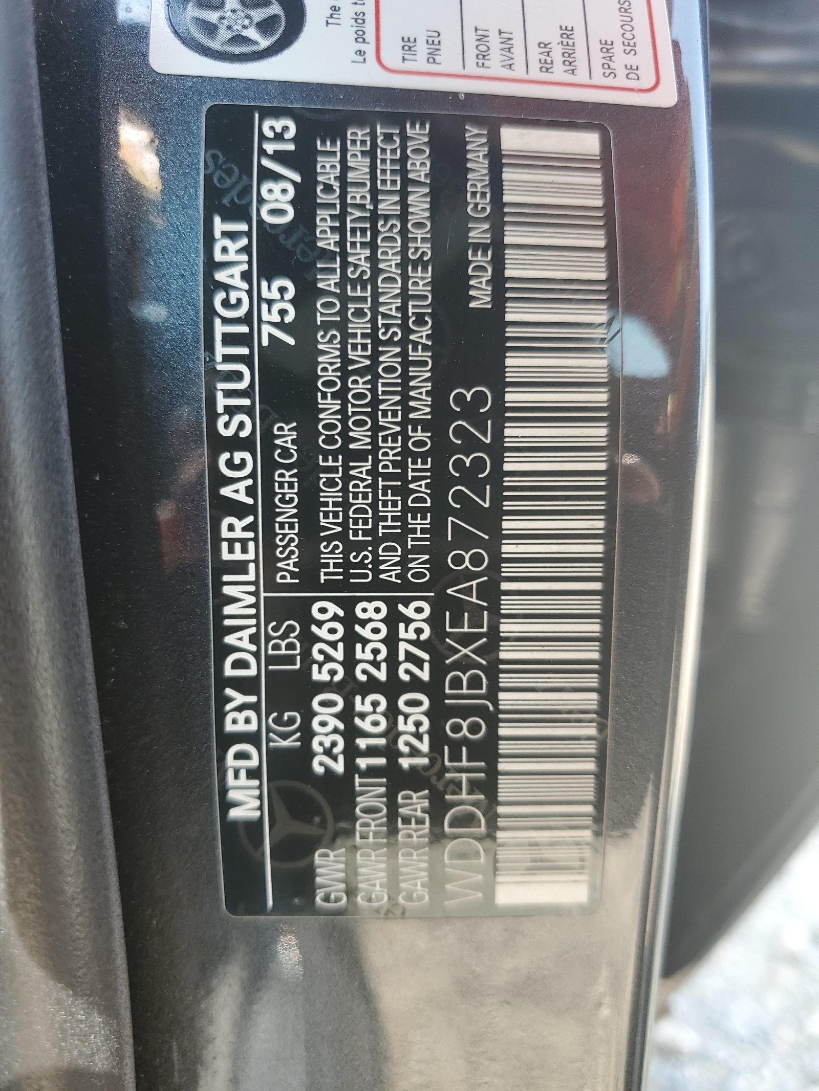 WDDHF8JBXEA872323 2014 Mercedes-Benz E 350 4Matic