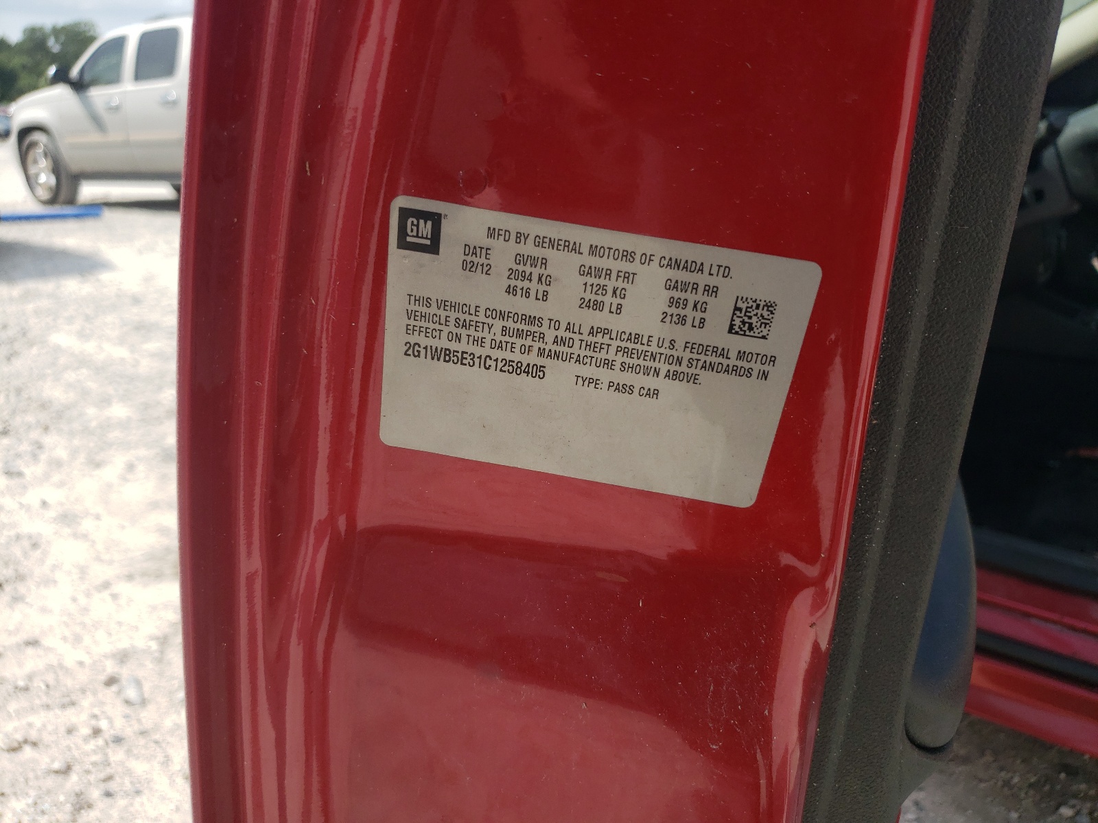 2G1WB5E31C1258405 2012 Chevrolet Impala Lt