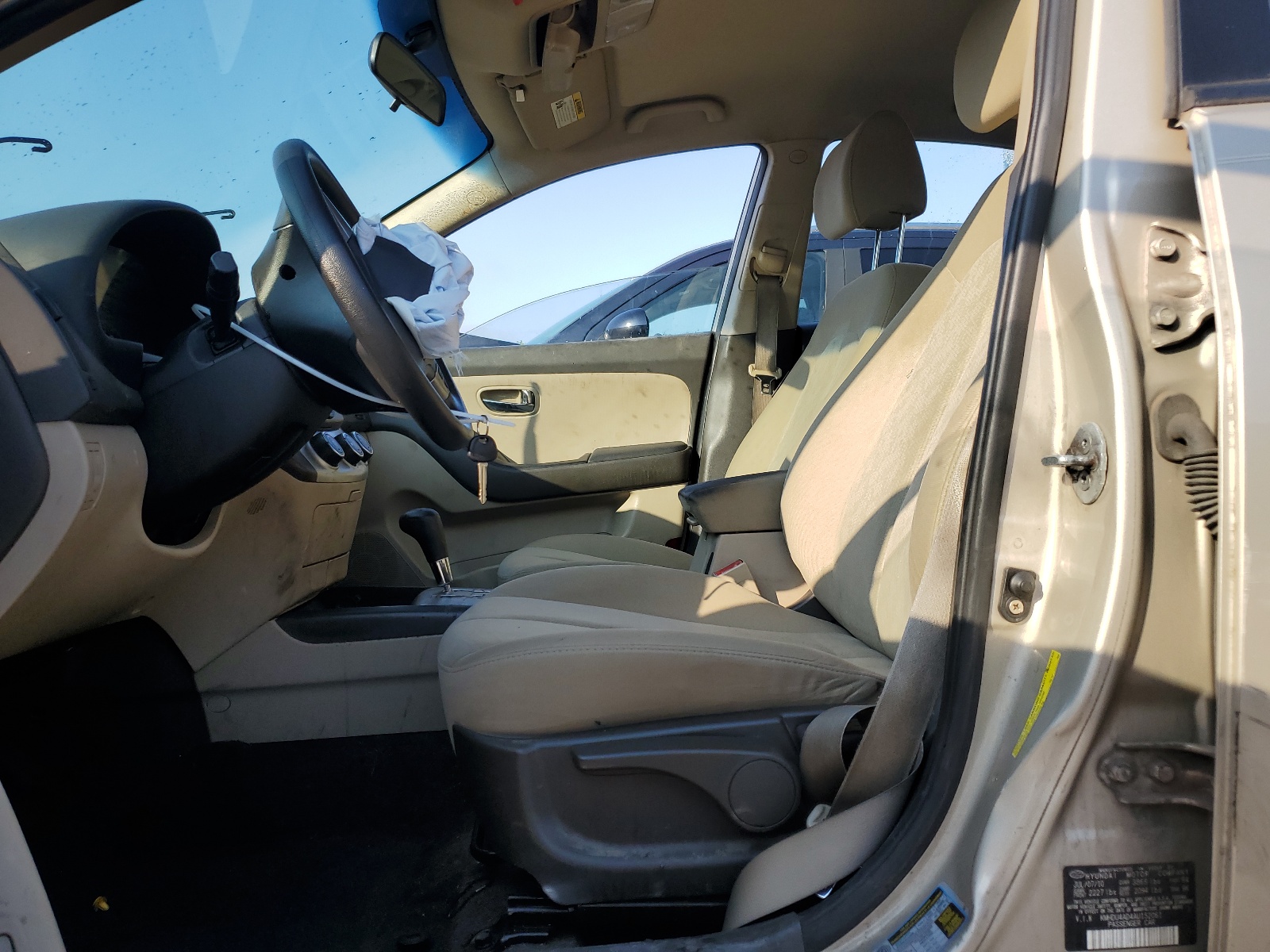 KMHDU4AD4AU152061 2010 Hyundai Elantra Blue