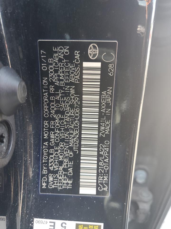 2017 Toyota Prius V VIN: JTDZN3EU2HJ067291 Lot: 65560774