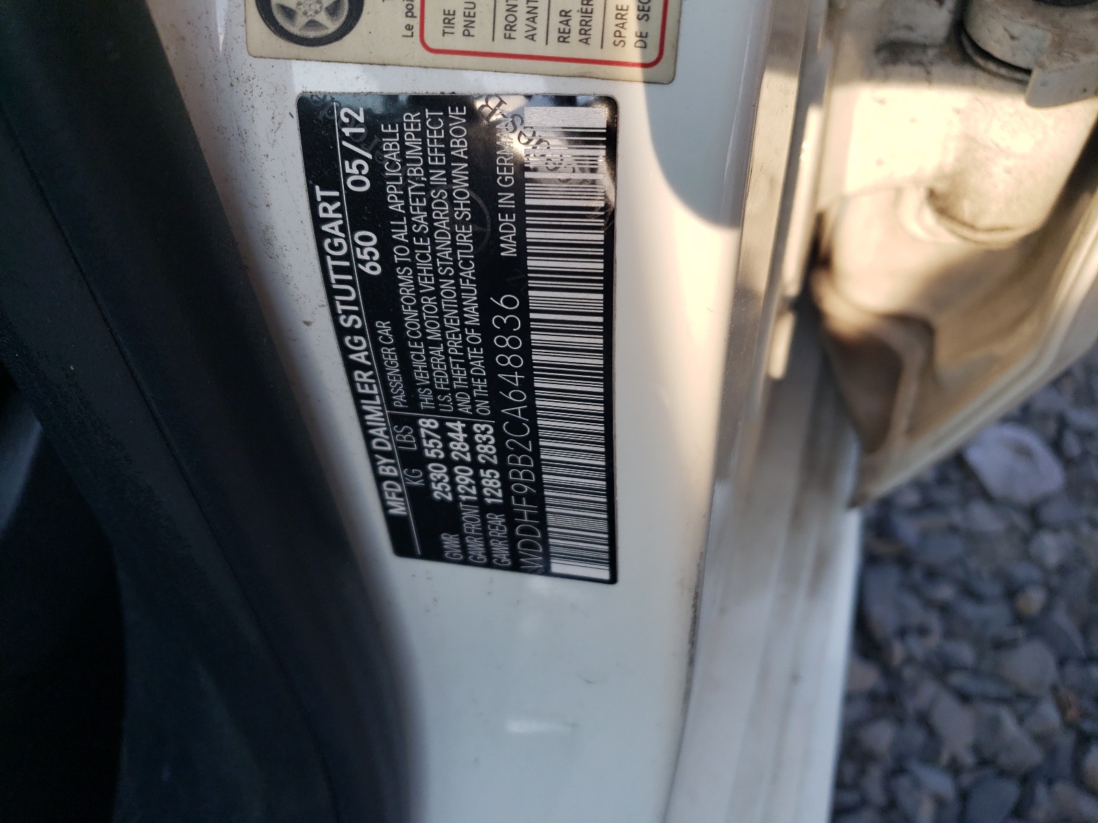 WDDHF9BB2CA648836 2012 Mercedes-Benz E 550 4Matic