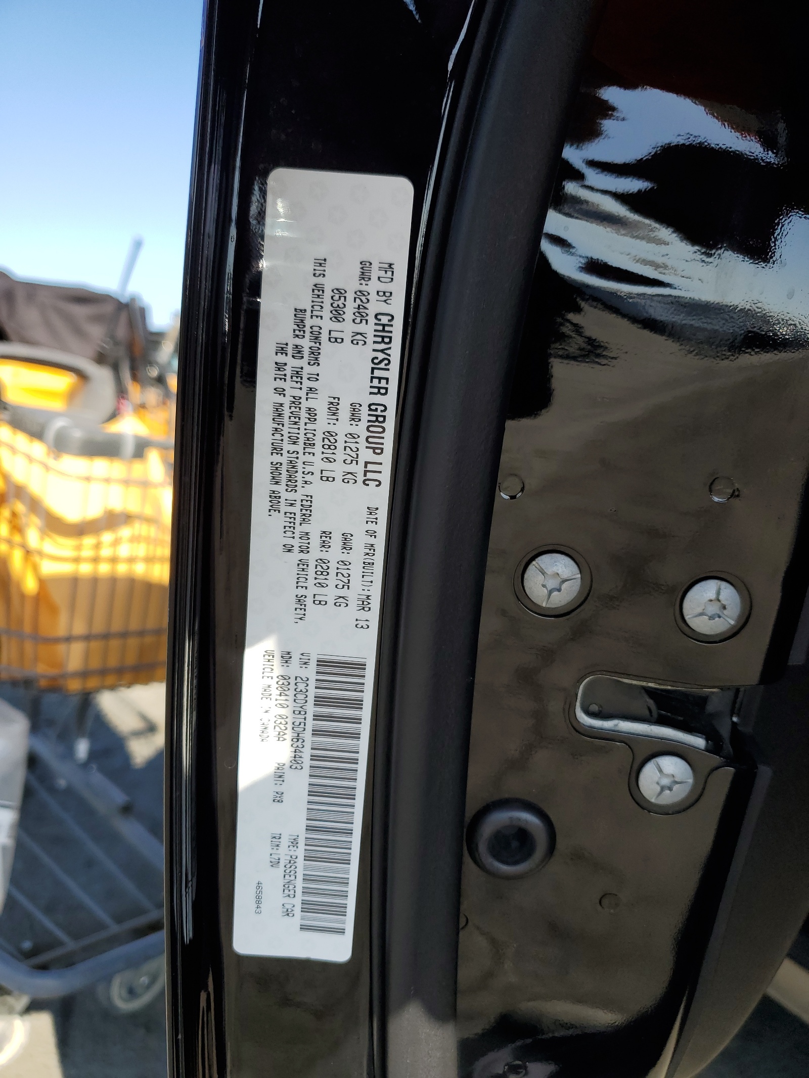 2C3CDYBT5DH634403 2013 Dodge Challenger R/T