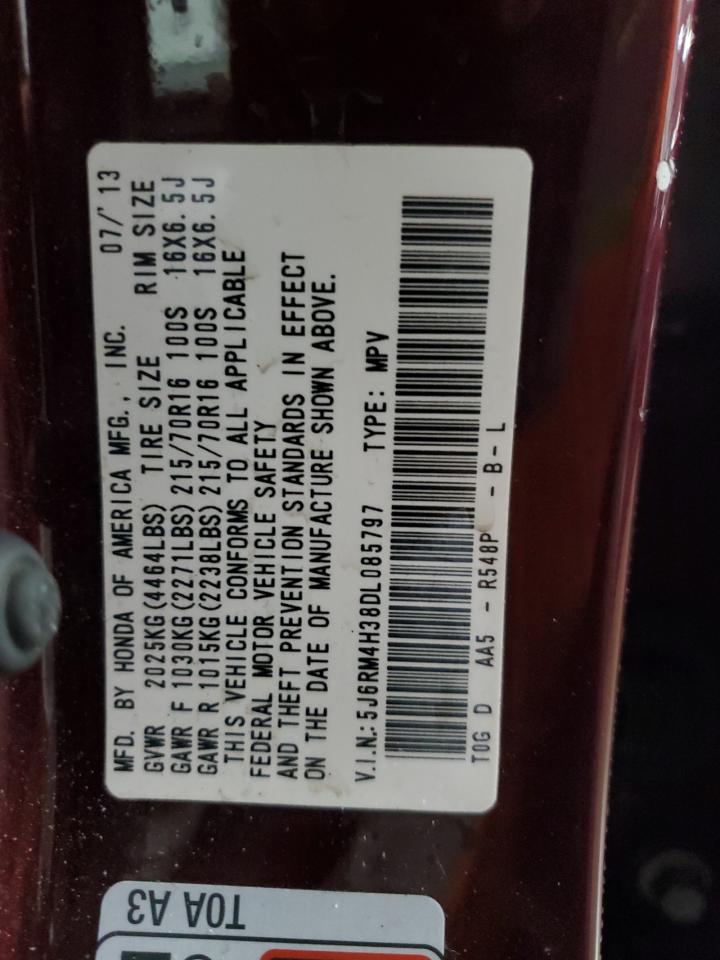 5J6RM4H38DL085797 2013 Honda Cr-V Lx