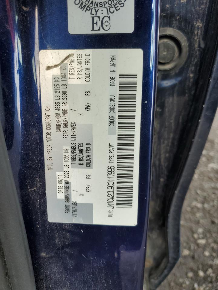 2012 Mazda 5 VIN: JM1CW2CL9C0117996 Lot: 65578344