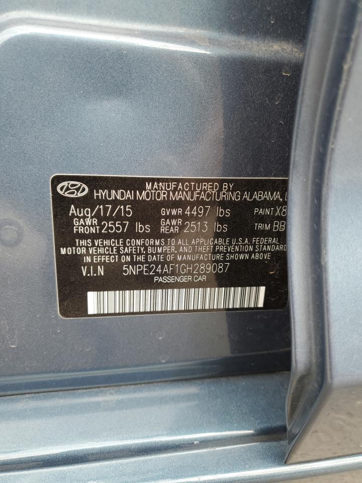 5NPE24AF1GH289087 2016 Hyundai Sonata Se