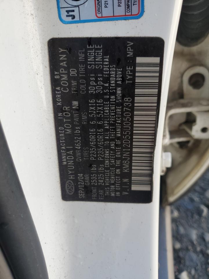 2005 Hyundai Tucson Gls VIN: KM8JN12D55U050738 Lot: 65799104