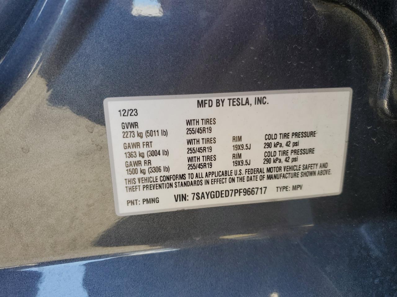 7SAYGDED7PF966717 2023 TESLA MODEL Y - Image 14