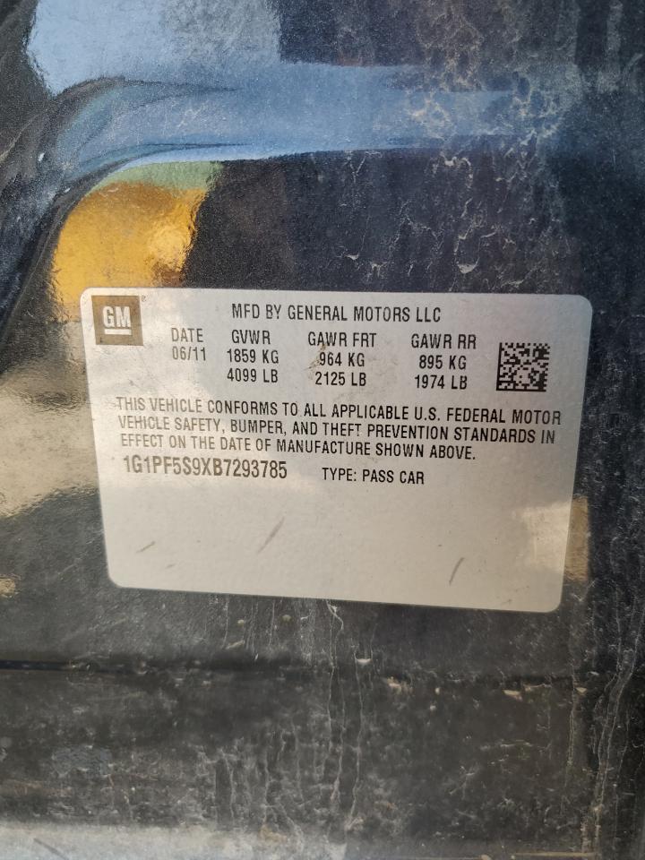 2011 Chevrolet Cruze Lt VIN: 1G1PF5S9XB7293785 Lot: 68545044