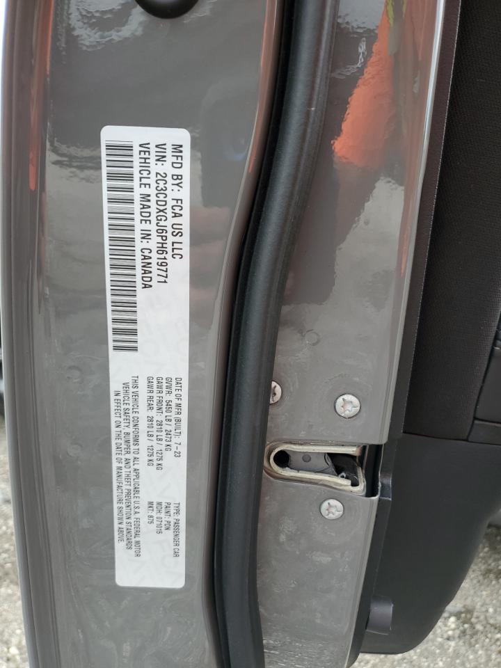 2023 Dodge Charger Scat Pack VIN: 2C3CDXGJ6PH619771 Lot: 68193284