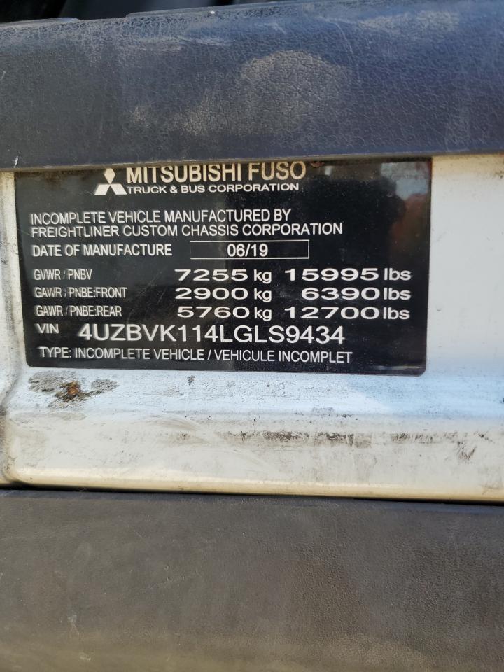 4UZBVK114LGLS9434 2020 Mitsubishi Fuso Truck Of America Inc Fe Fec72S