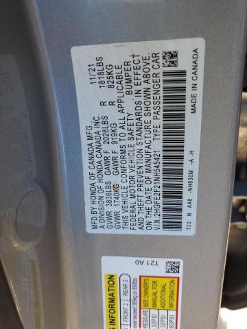 2HGFE2F21NH545421 Honda Civic LX 13