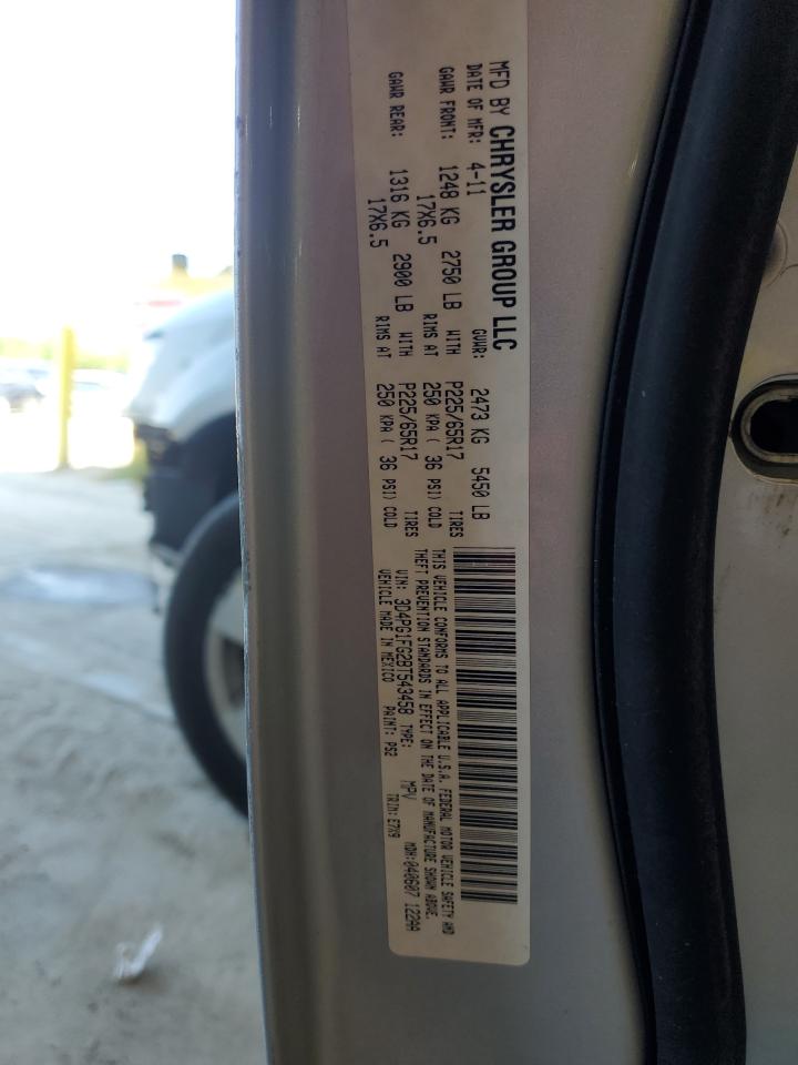 2011 Dodge Journey Mainstreet VIN: 3D4PG1FG2BT543458 Lot: 67511084